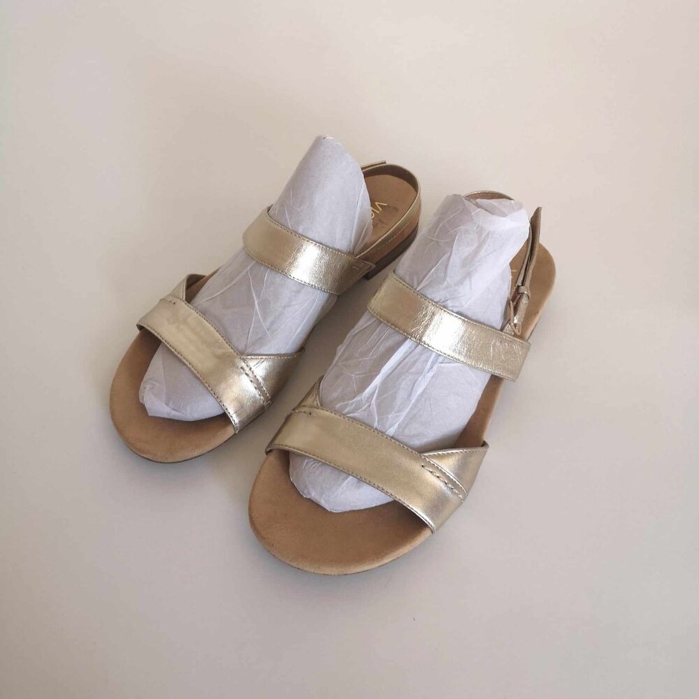 Vionic Havana Champagne Gold Leather Slingback Sandals Shoes Women's US Size 11 - Picture 11 of 13